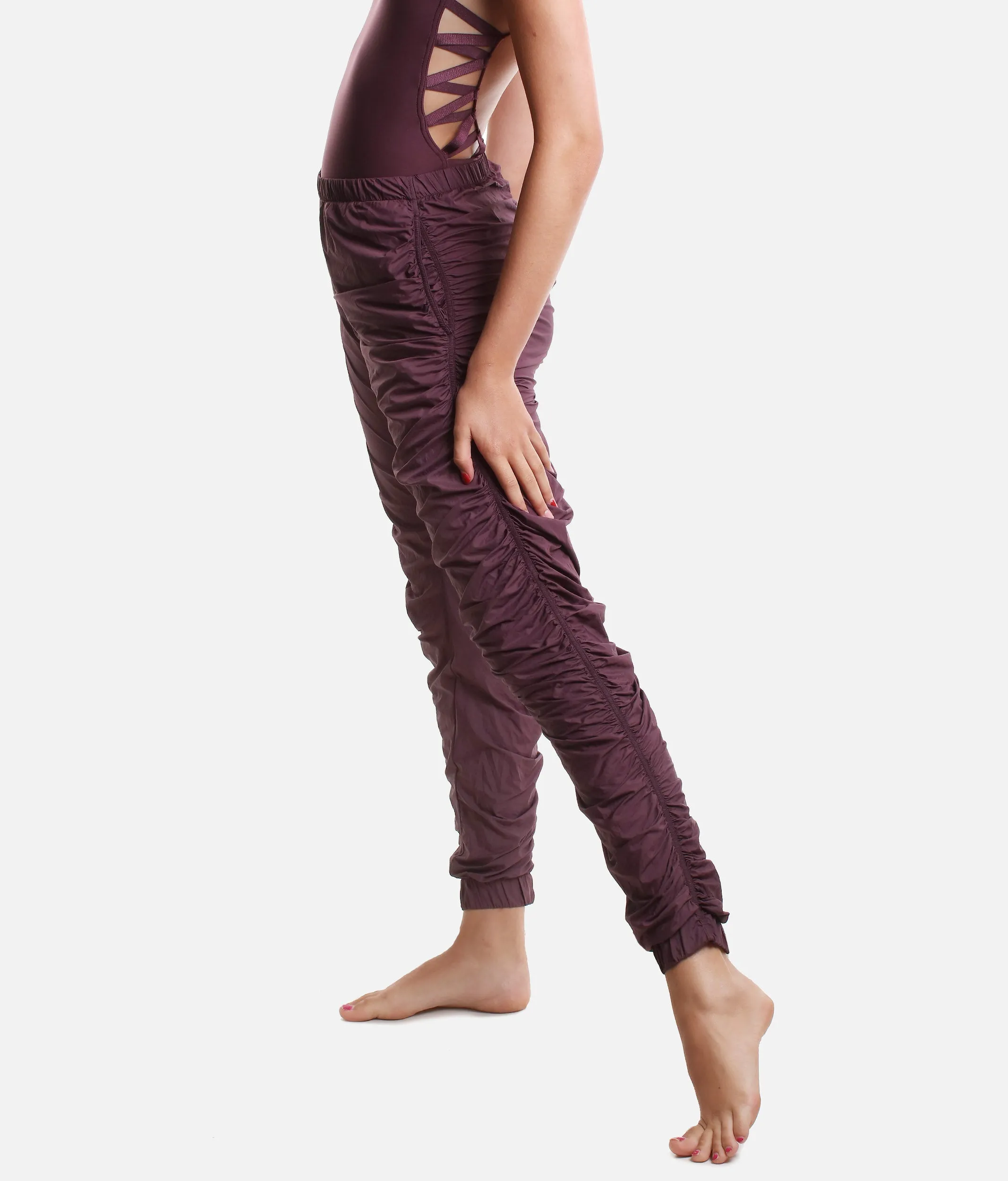 Draped Track Pants - PARA CUTE