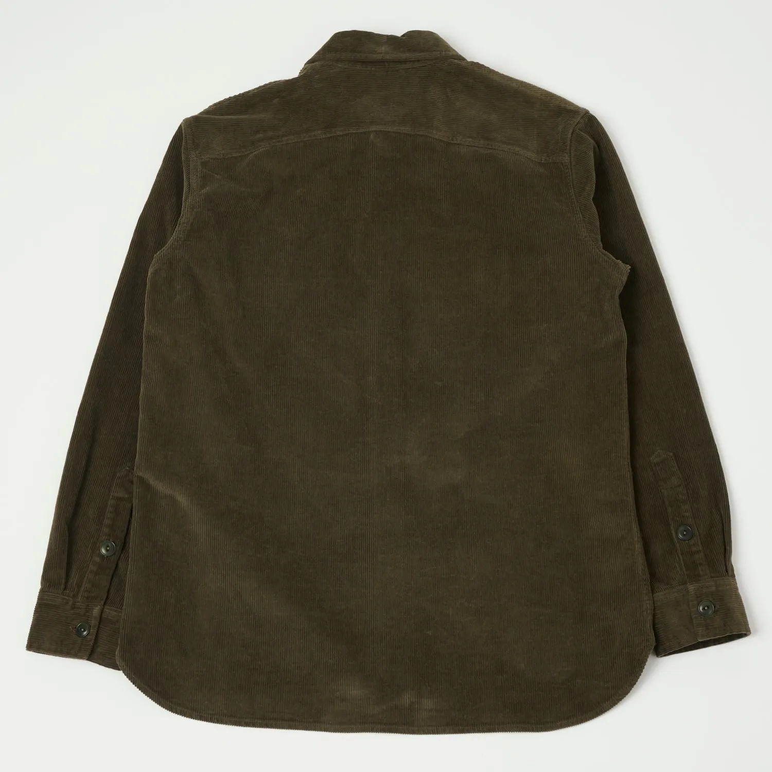 East Harbour Surplus 'Leonard' Corduroy Overshirt - Green