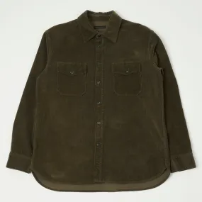 East Harbour Surplus 'Leonard' Corduroy Overshirt - Green