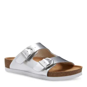 Eastland Women's Cambridge Slide Sandal - Silver 3865-43M