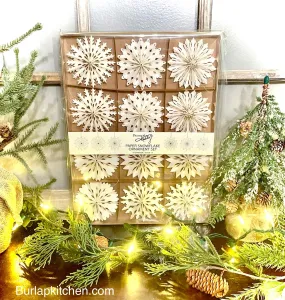 (F) Paper Snowflake Ornament Set