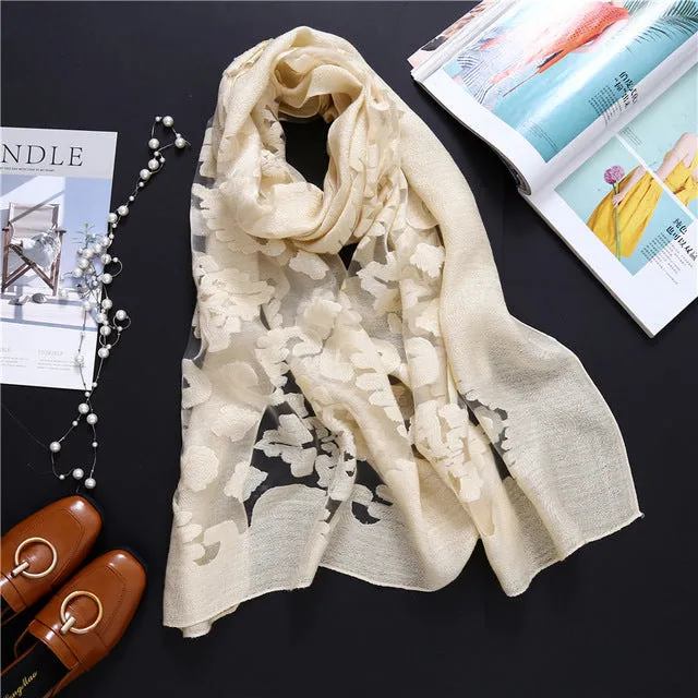 Fashion Silk Scarf Patchwork Bandana Shawl #AS-1