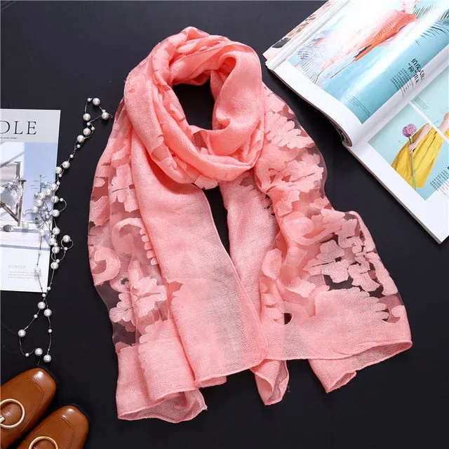 Fashion Silk Scarf Patchwork Bandana Shawl #AS-1