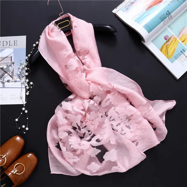 Fashion Silk Scarf Patchwork Bandana Shawl #AS-1