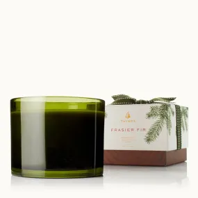 Frasier Fir Green Glass 17oz | 3 Wick