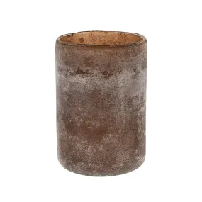 Frost Cylinder Votive, Earth