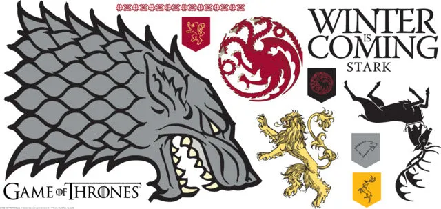 Game Of Thrones Winter Is Coming Stark Giant Peel & Stick Wall Decals