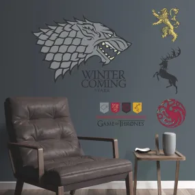 Game Of Thrones Winter Is Coming Stark Giant Peel & Stick Wall Decals