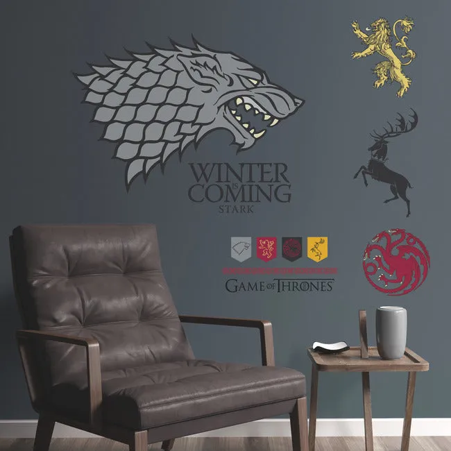 Game Of Thrones Winter Is Coming Stark Giant Peel & Stick Wall Decals