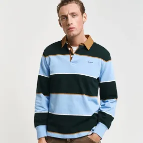 GANT Multi Striped Heavy Rugger in Clear Sky