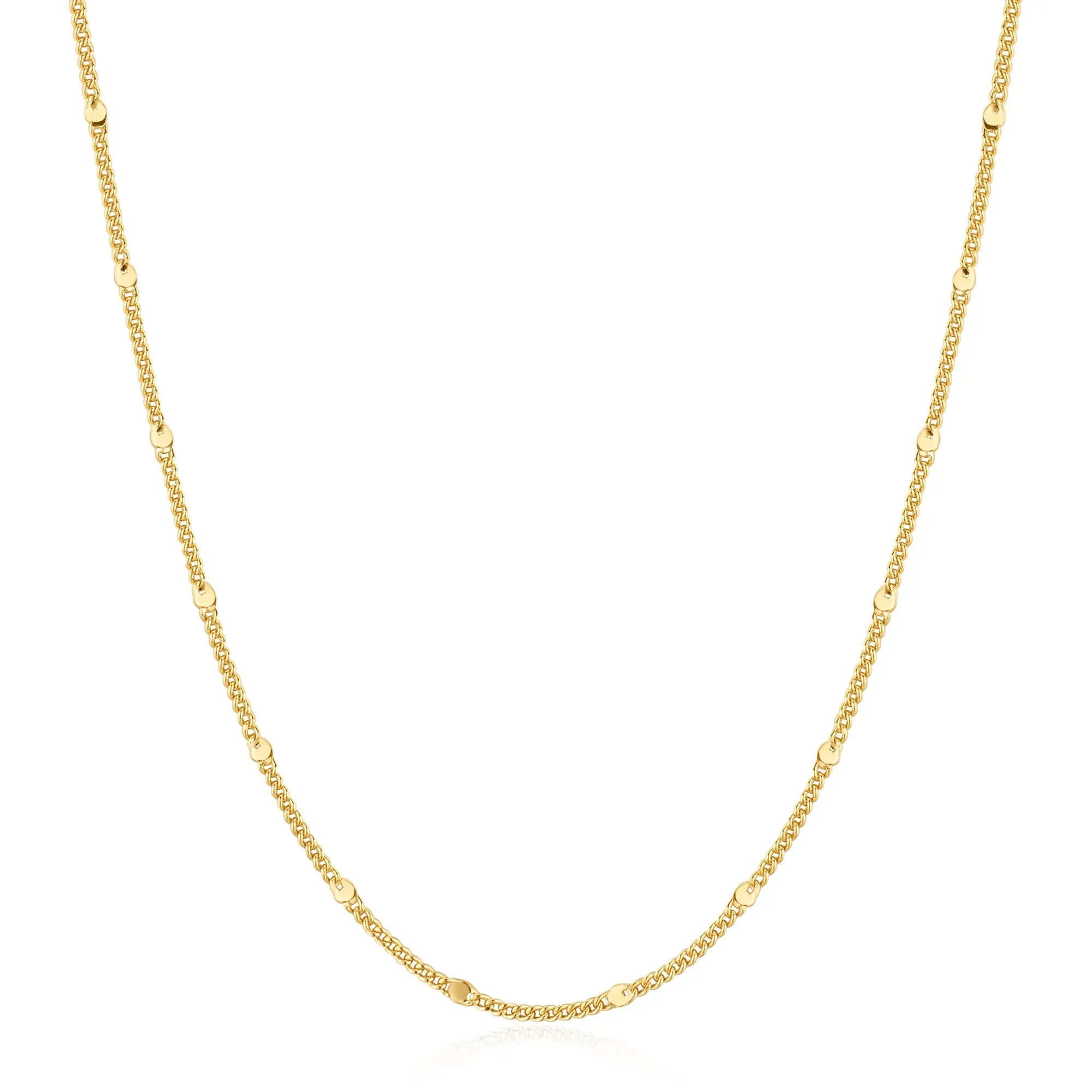 Gold Spheres Chain Necklace