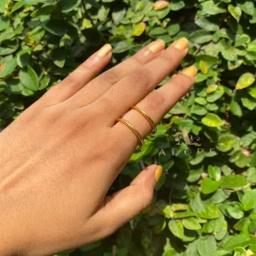 Golden 2 Layer Ring