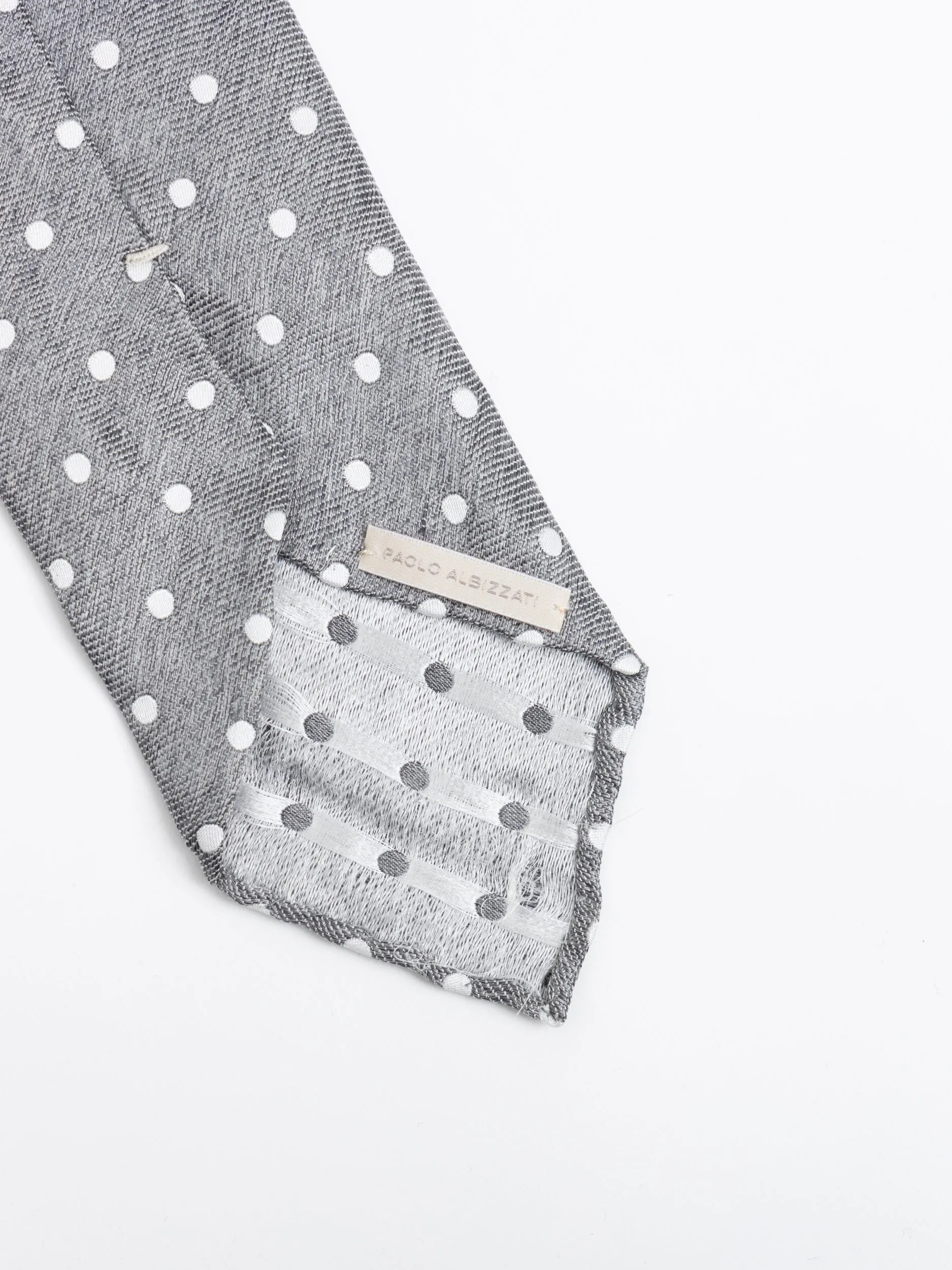 Grey Polka Dot Tie