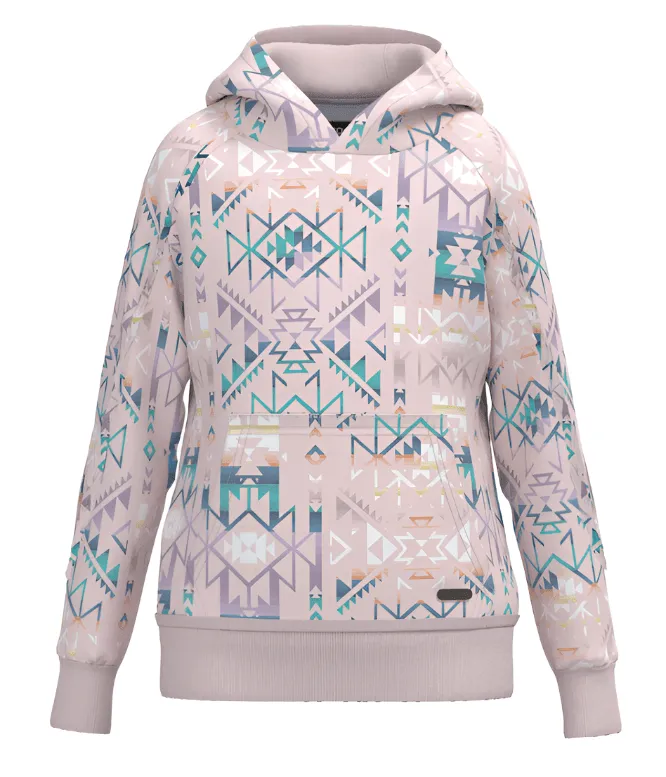 Hooey Girl's Pink Aztec Hoodie HH1246PKAZ-Y