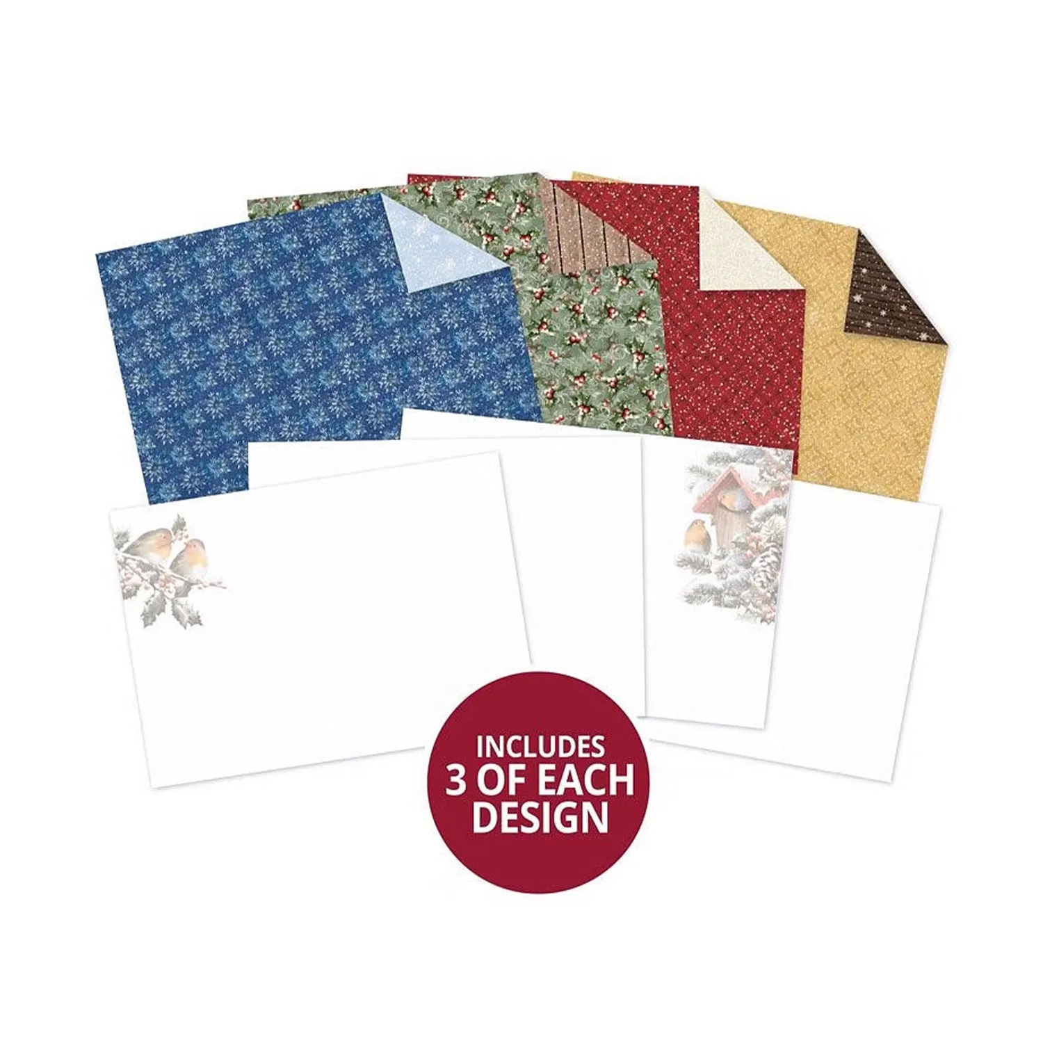 Hunkydory Winter Robins Luxury Inserts & Papers