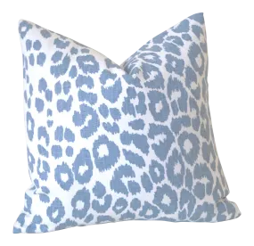 Iconic Leopard Sky Pillow Cover / Schumacher Sky Leopard Cushion Cover / Indoor or Outdoor Pillow Cover