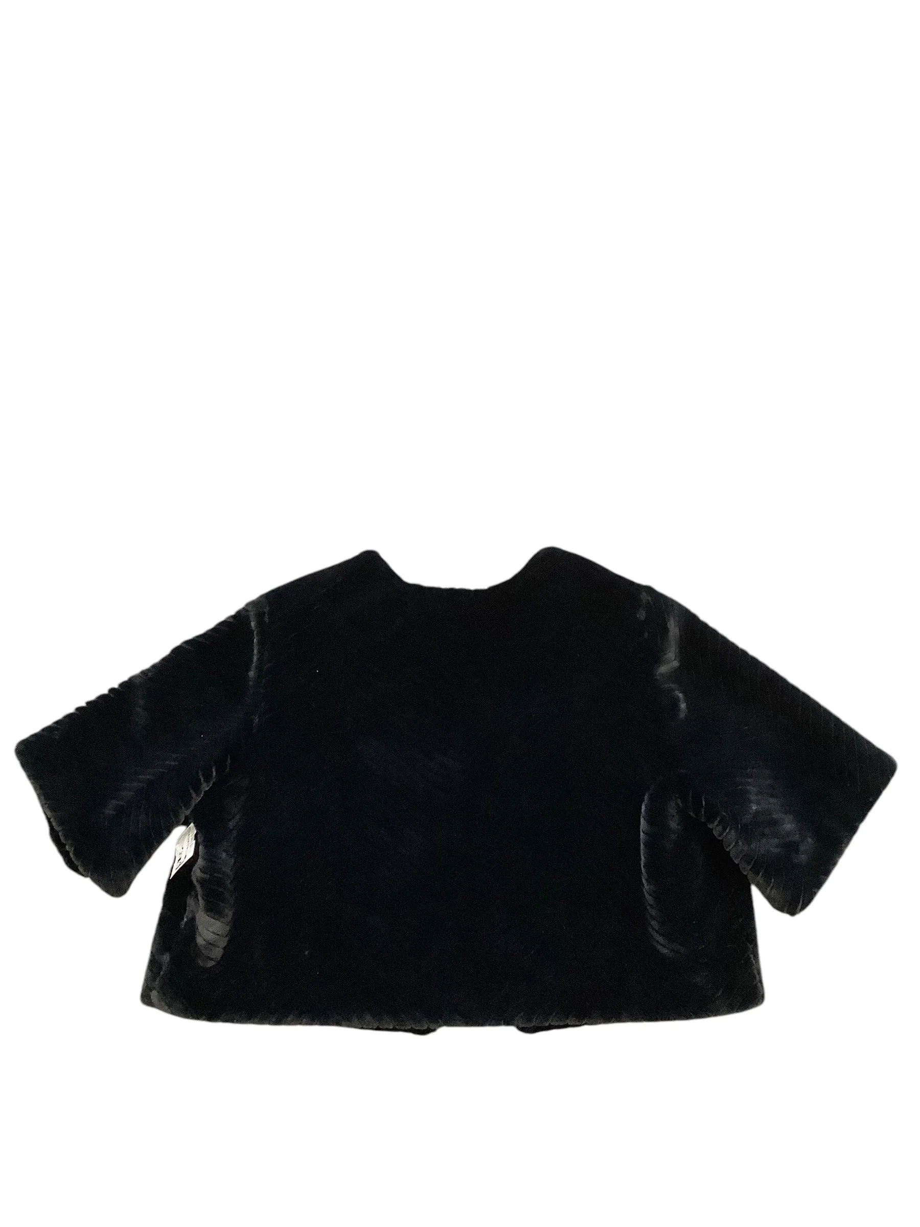 Jacket Faux Fur & Sherpa By White House Black Market In Black, Size: L