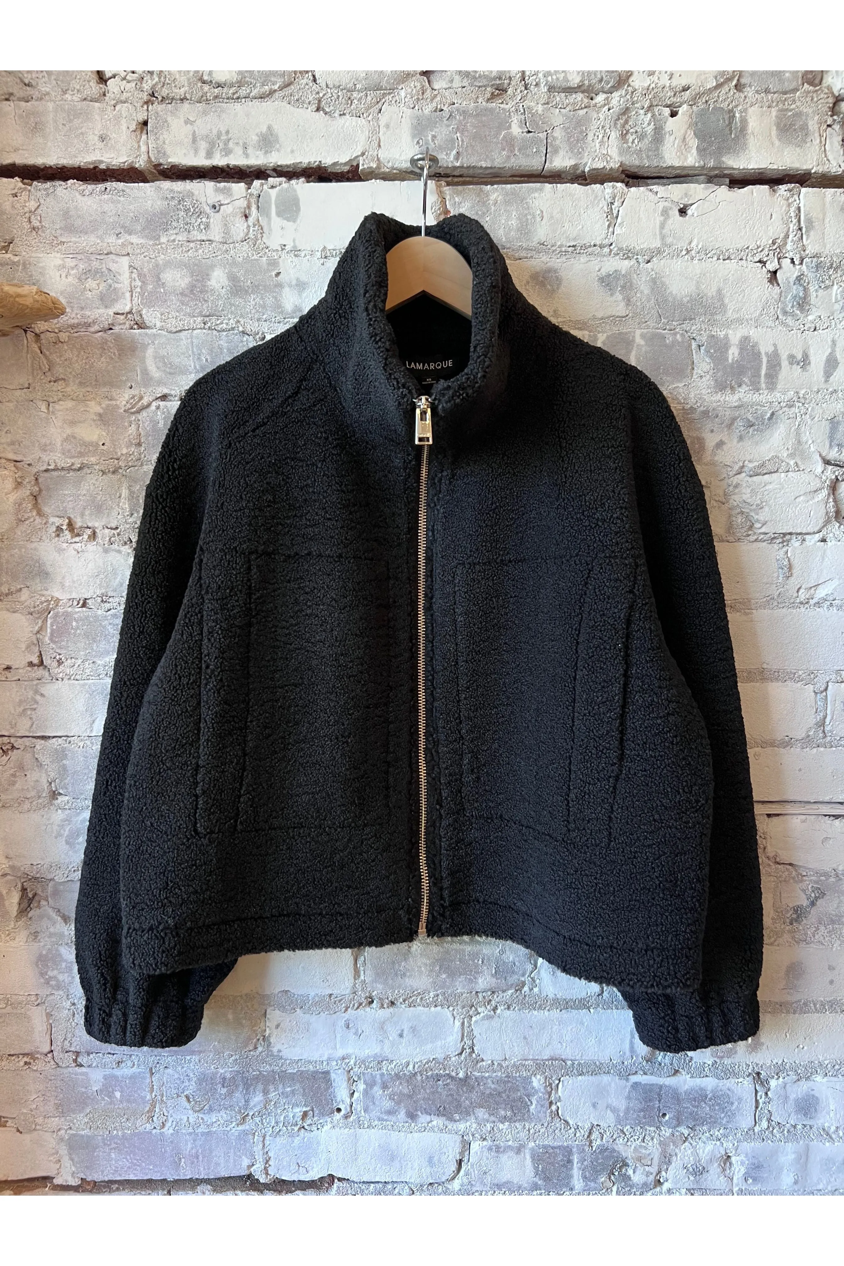 Jayna Sherpa Jacket - Black