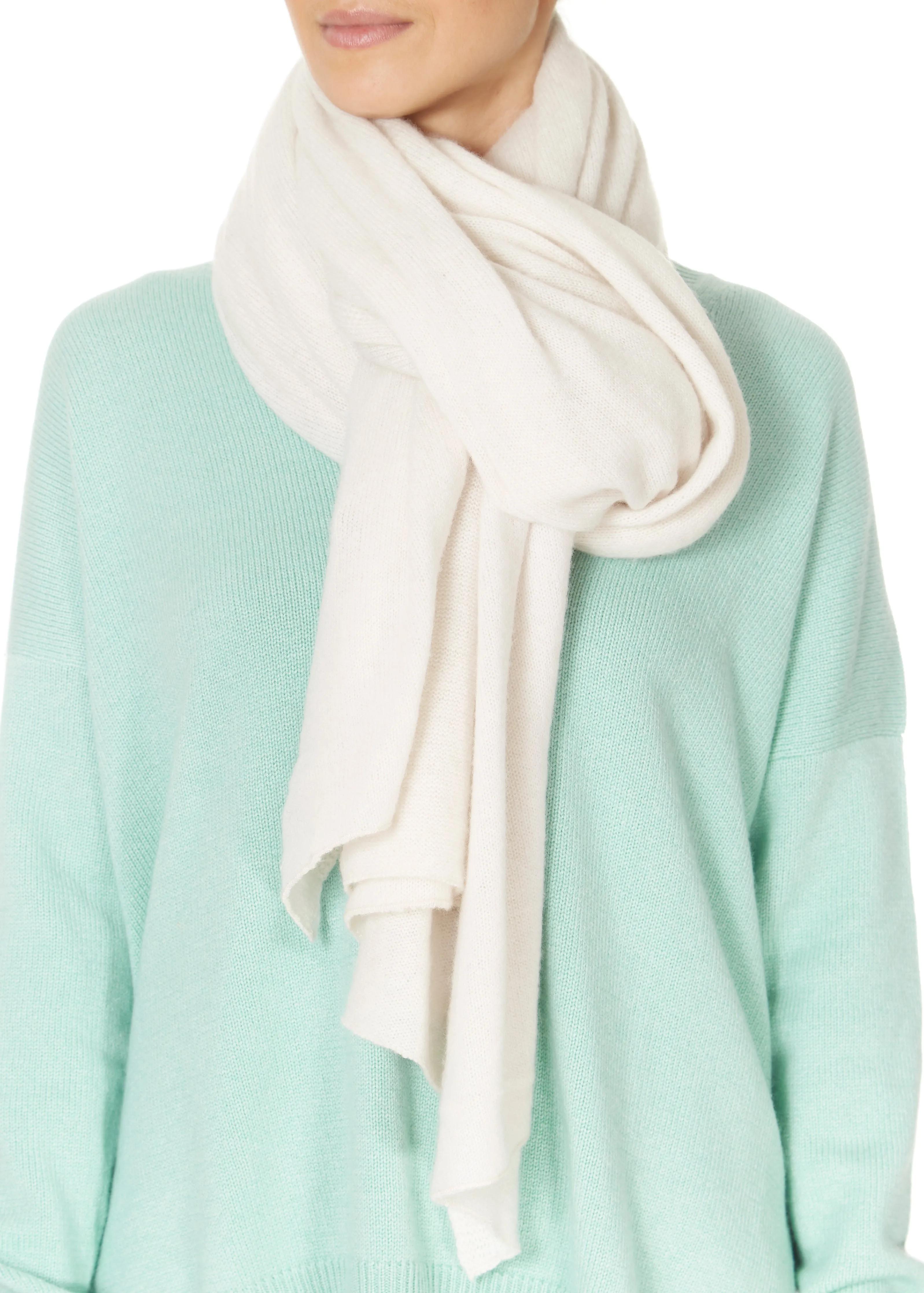 Jessimara Cashmere Winter White Wrap and Scarf