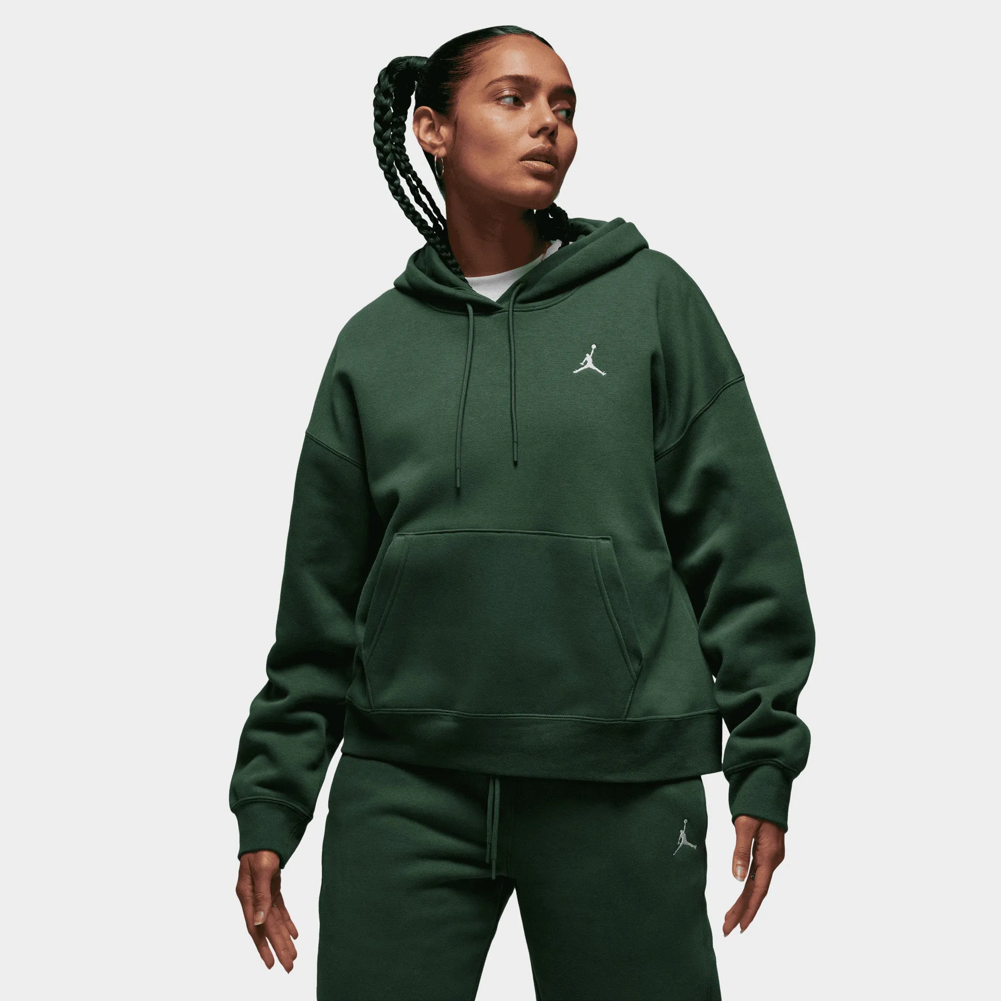 Jordan Women's Brooklyn Fleece Hoodie / Galactic Jade