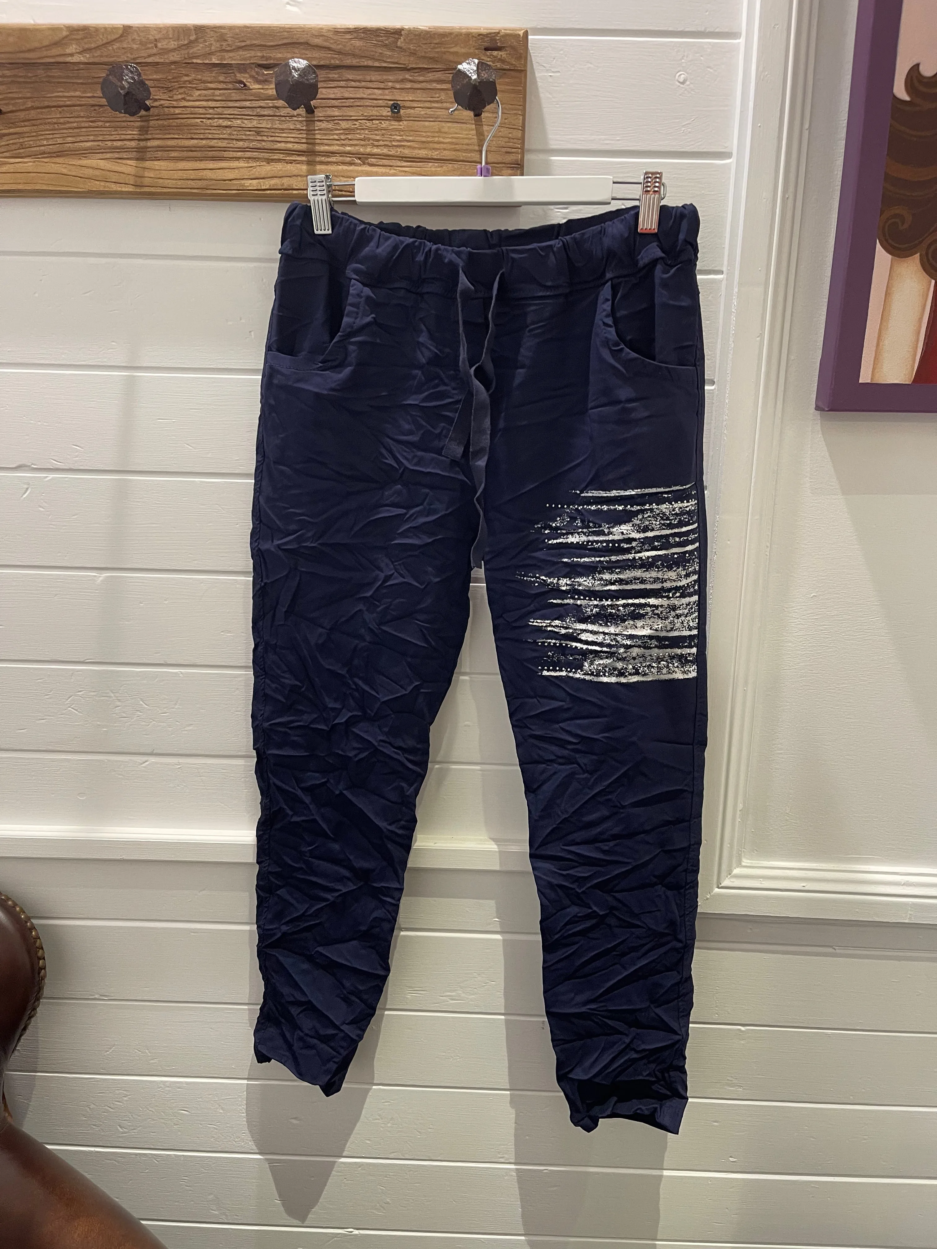 La Strada Painted Line Pants