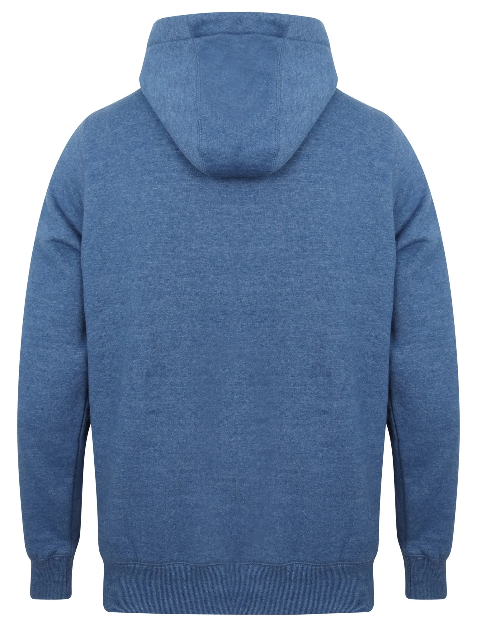 Lockwood Brush Back Fleece Pullover Hoodie In Cornflower Blue Marl - Tokyo Laundry