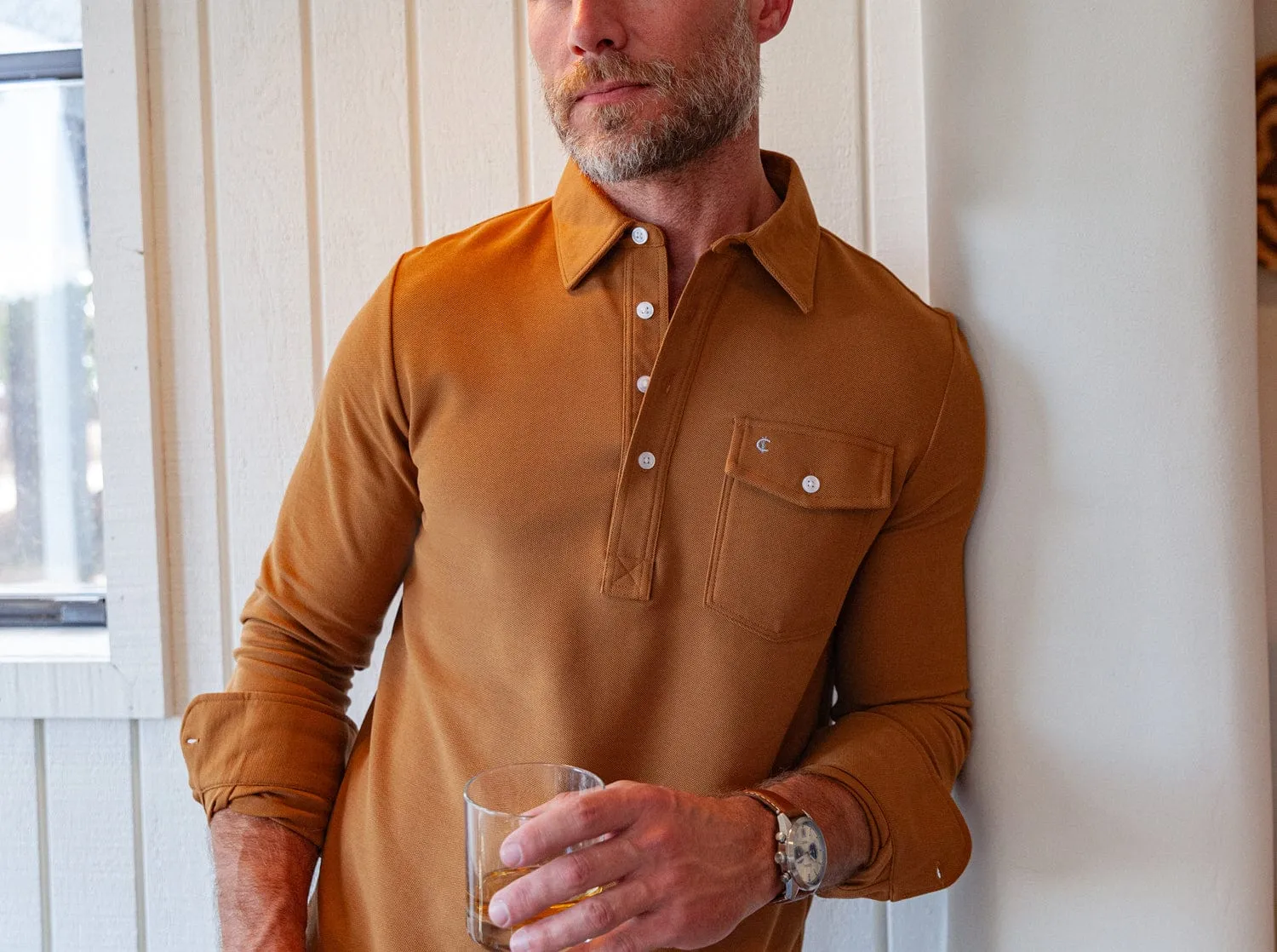 Long Sleeve Players Shirt - Almond Brother