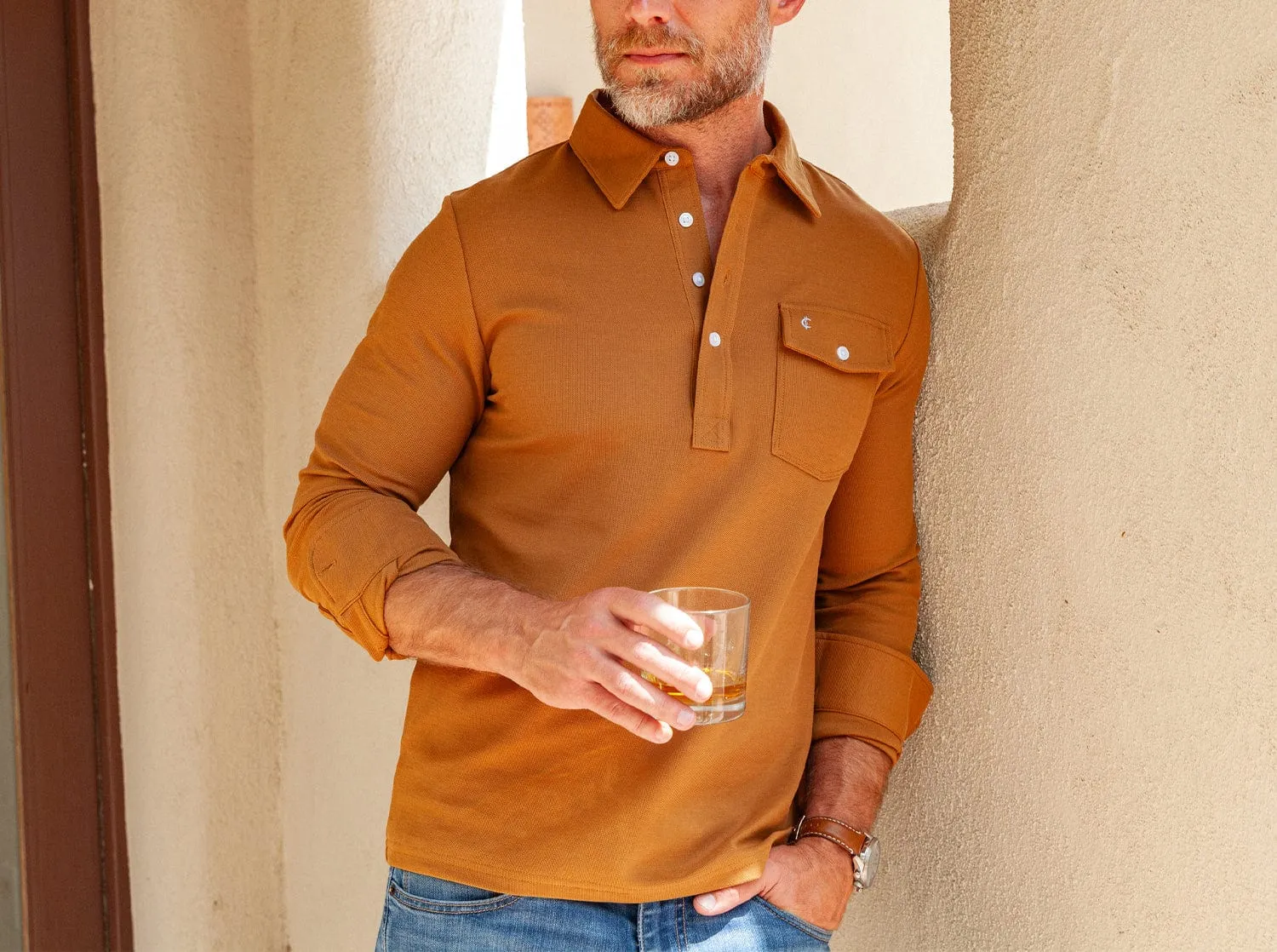 Long Sleeve Players Shirt - Almond Brother