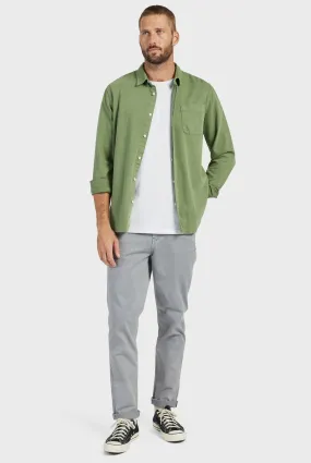 McQueen Twill Shirt in Evergreen