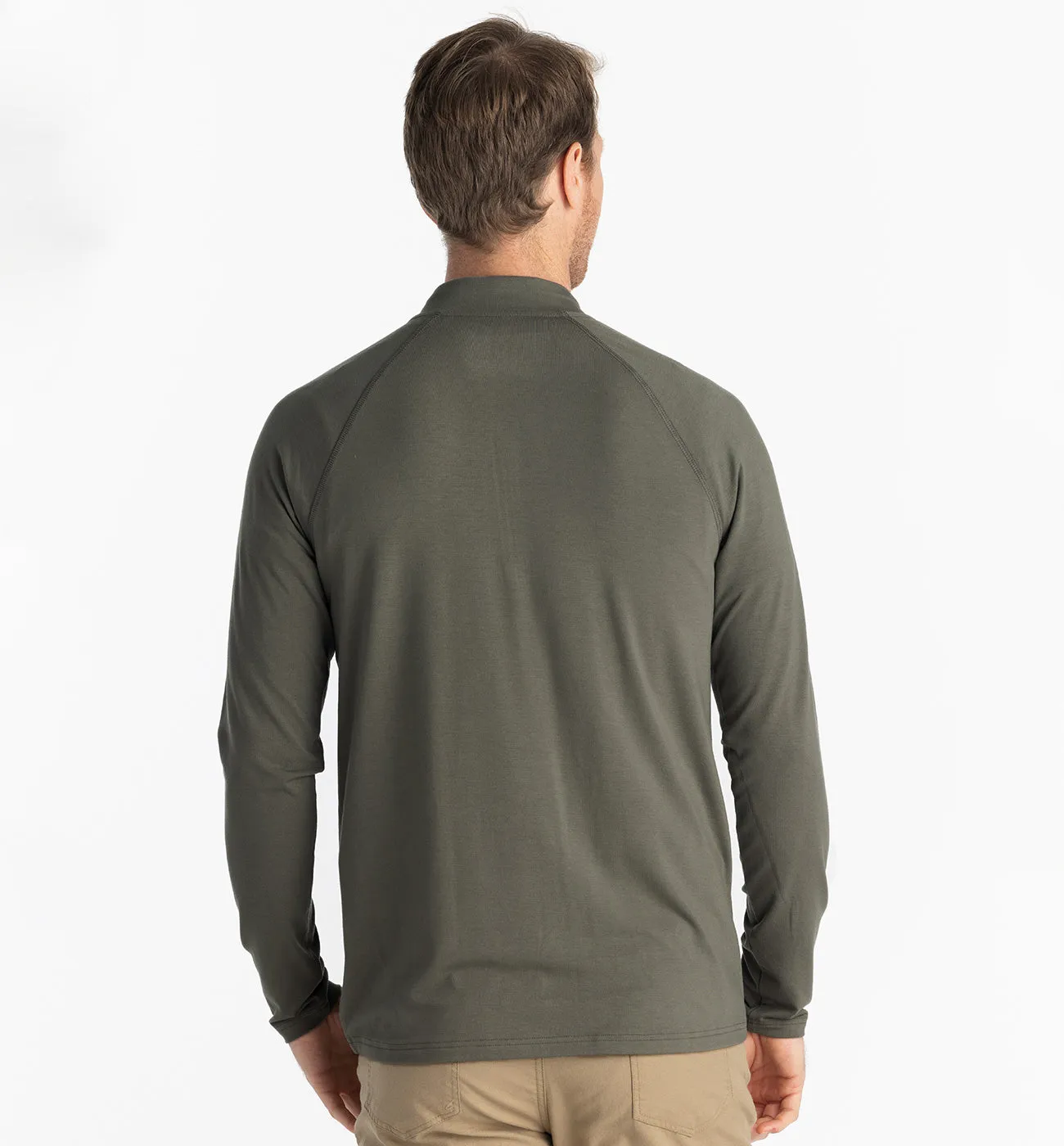 Men's Bamboo Flex Quarter Zip - Fatigue