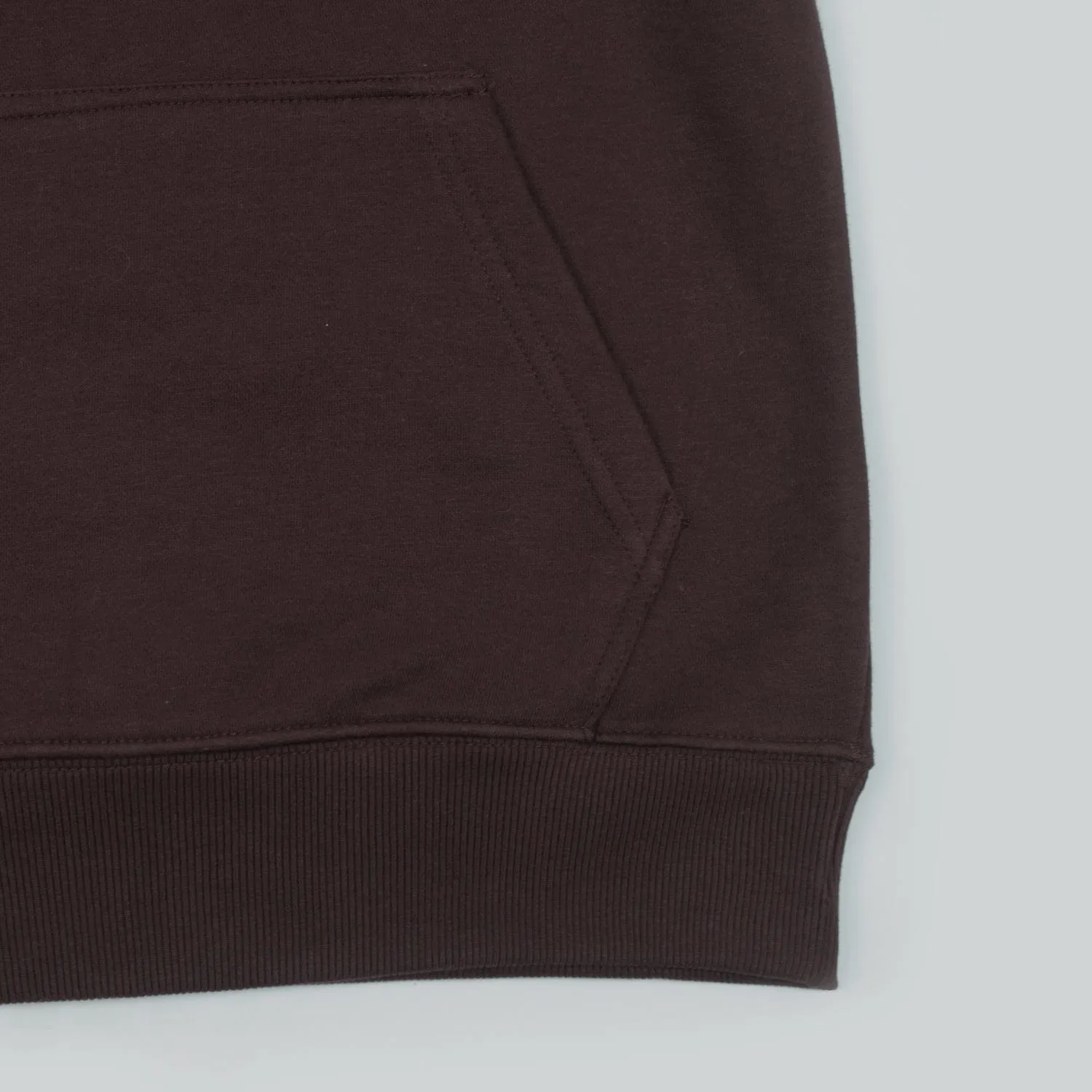 MEN'S BURGUNDY FLEECE PULLOVER HOODIE