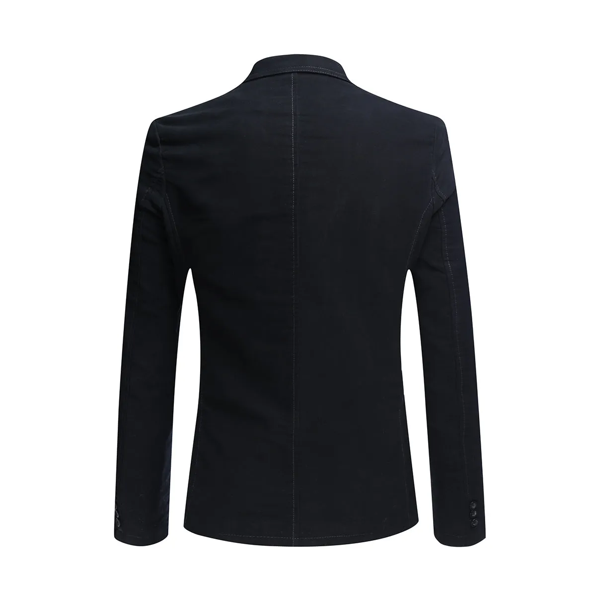 Mens Casual 2 Buttons Slim Fit Jacket Sport Coat Black