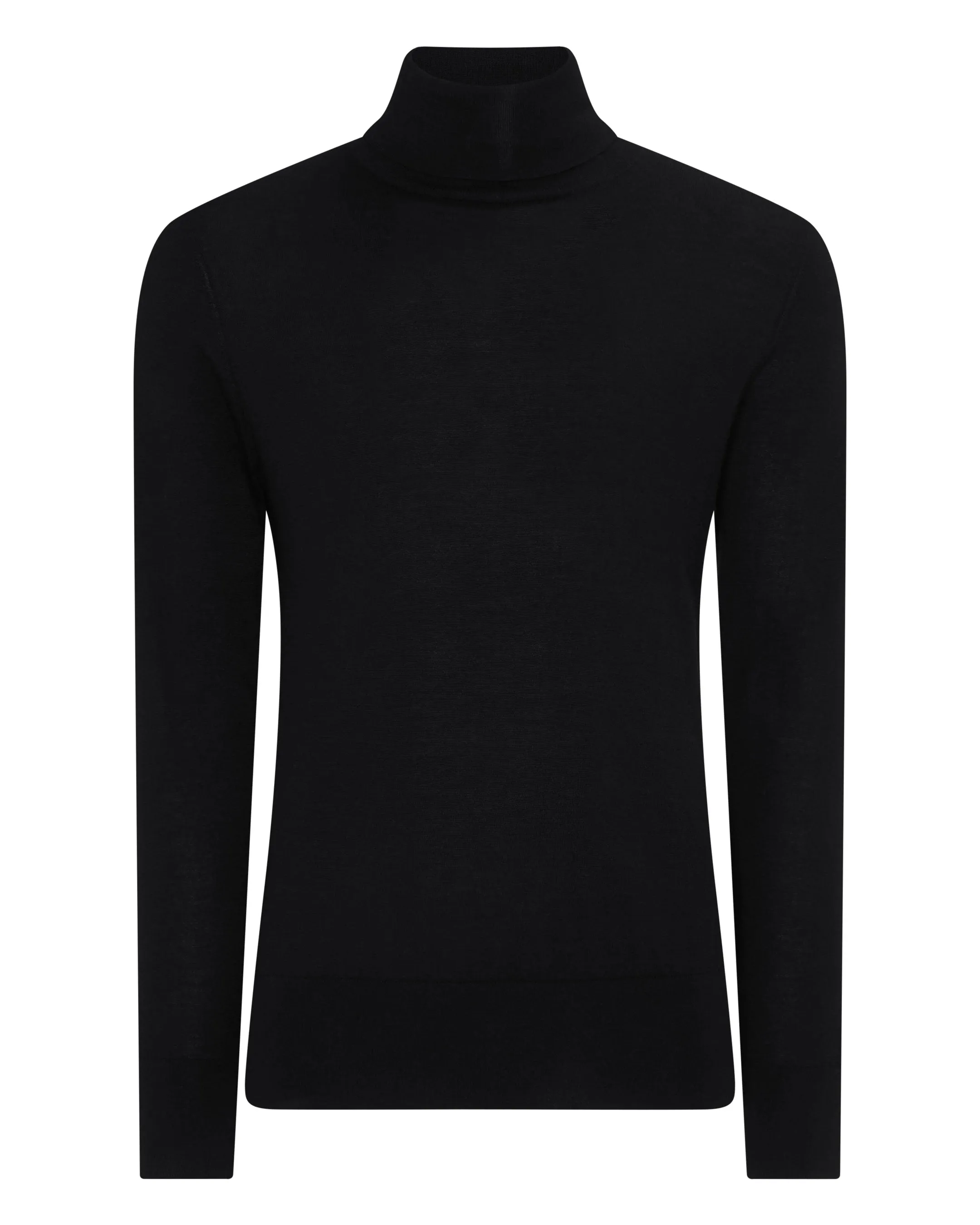 Men's Pimlico Fine Gauge Cashmere Turtle Neck Sweater Black