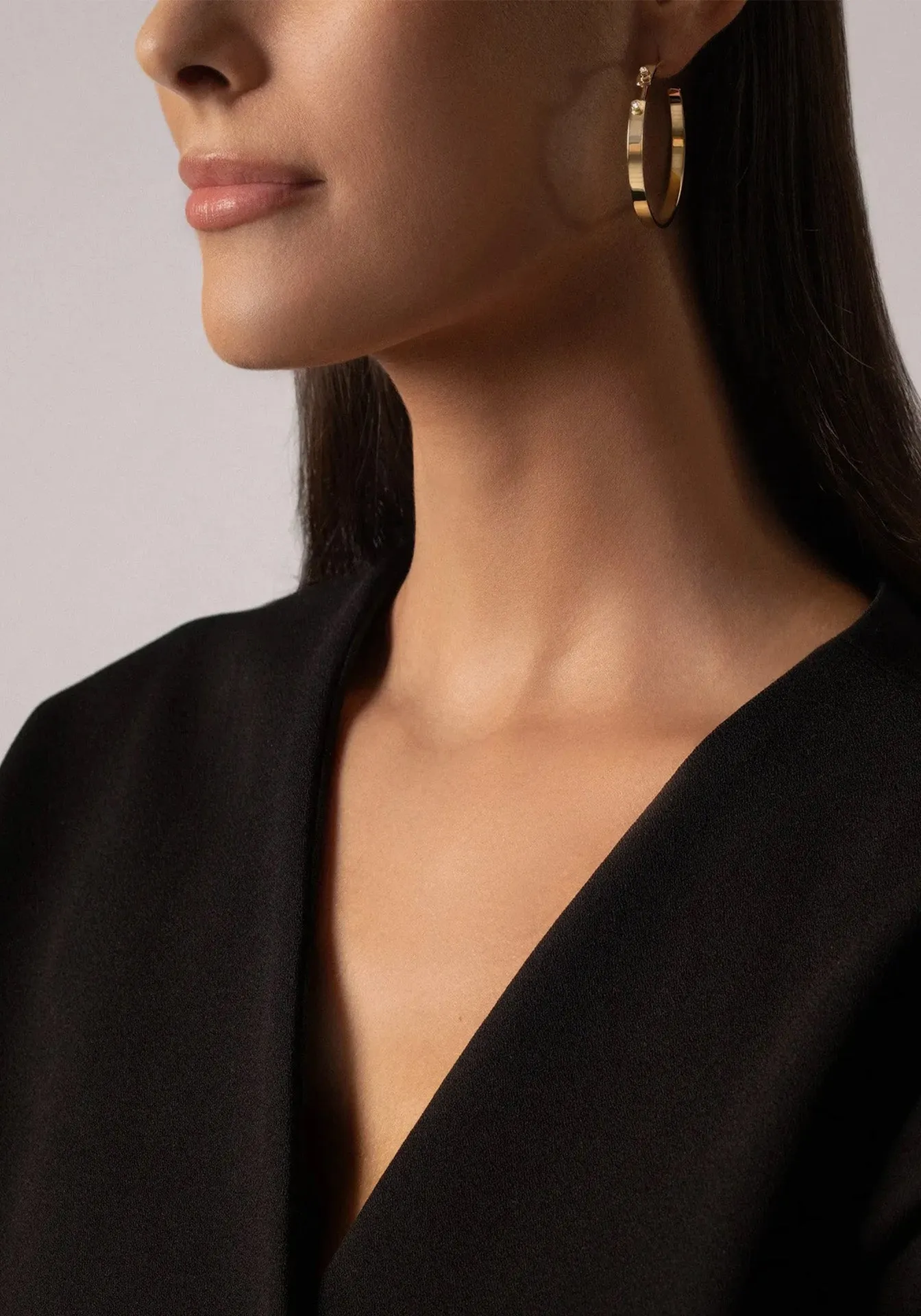 Monday Morning Mood, 18K Yellow Gold Hoops