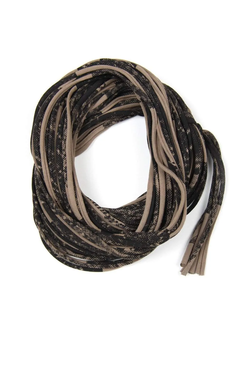 Necklush Cowl Scarf / Blue & Brown / Unisex