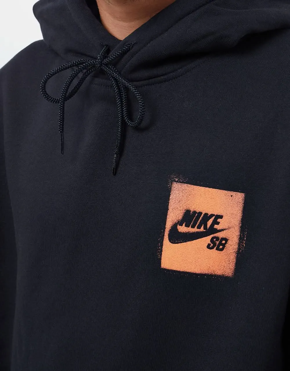 Nike SB Stencil Pullover Hoodie - Black