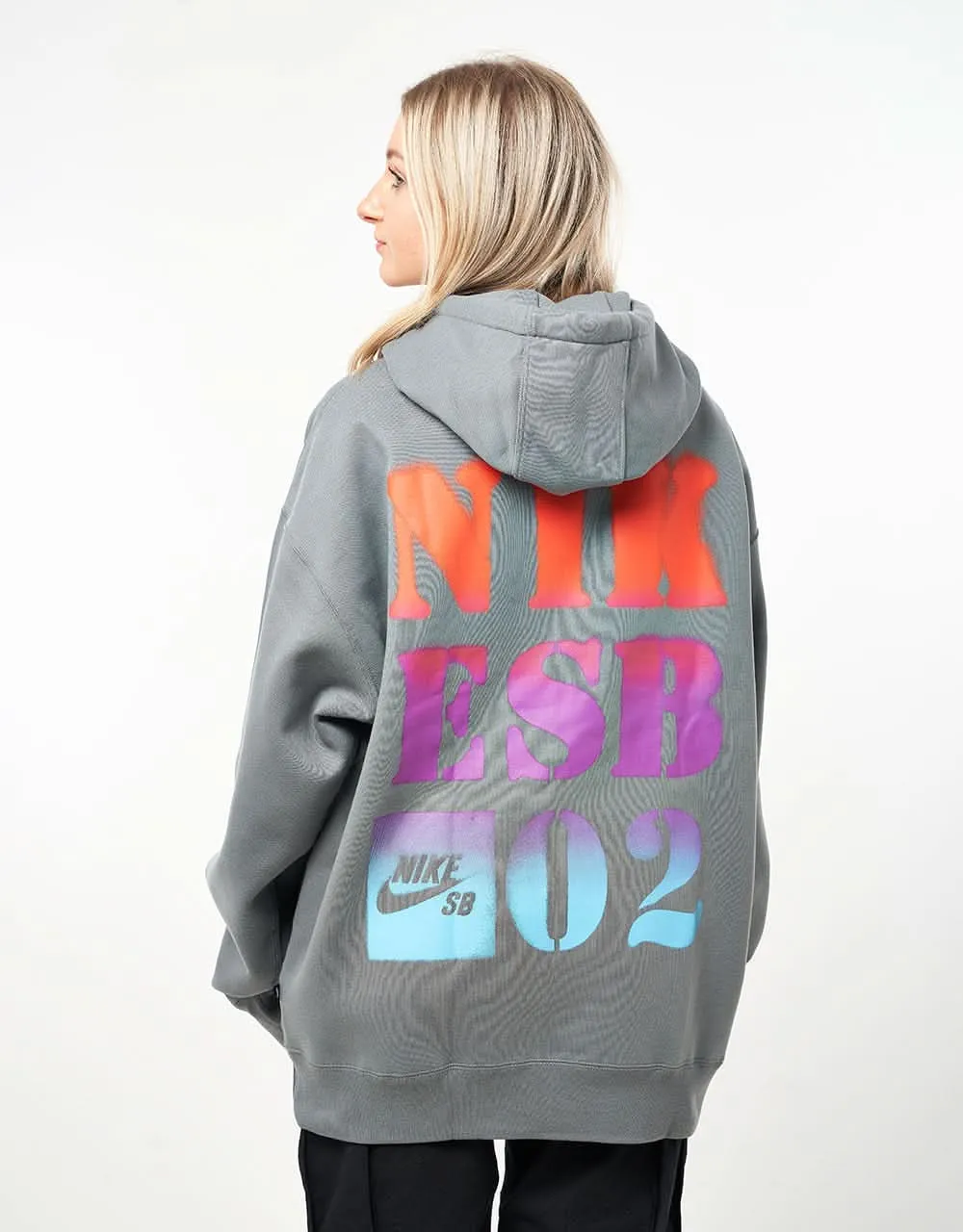 Nike SB Stencil Pullover Hoodie - Smoke Grey