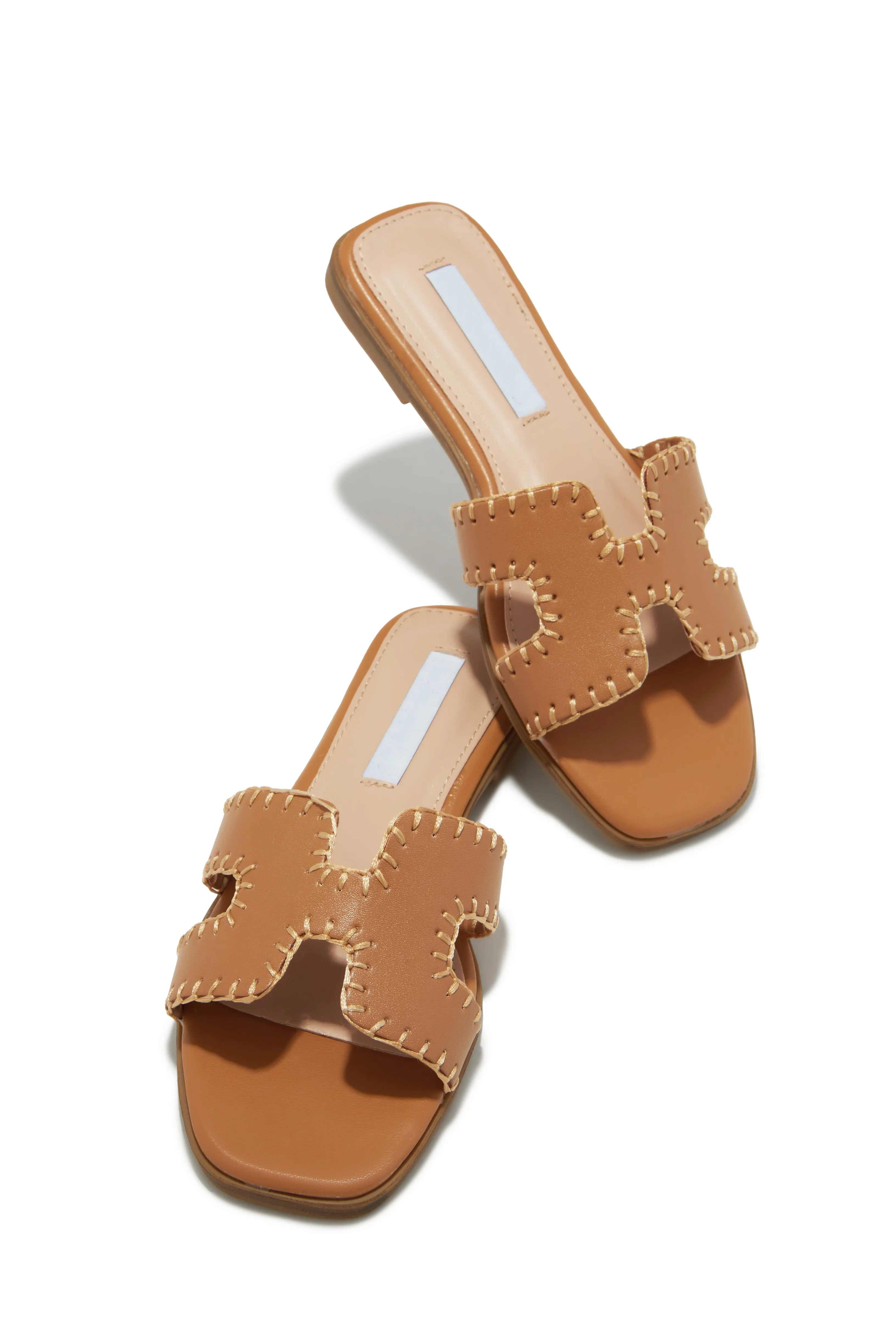 Noelle Slip On Sandals - Tan