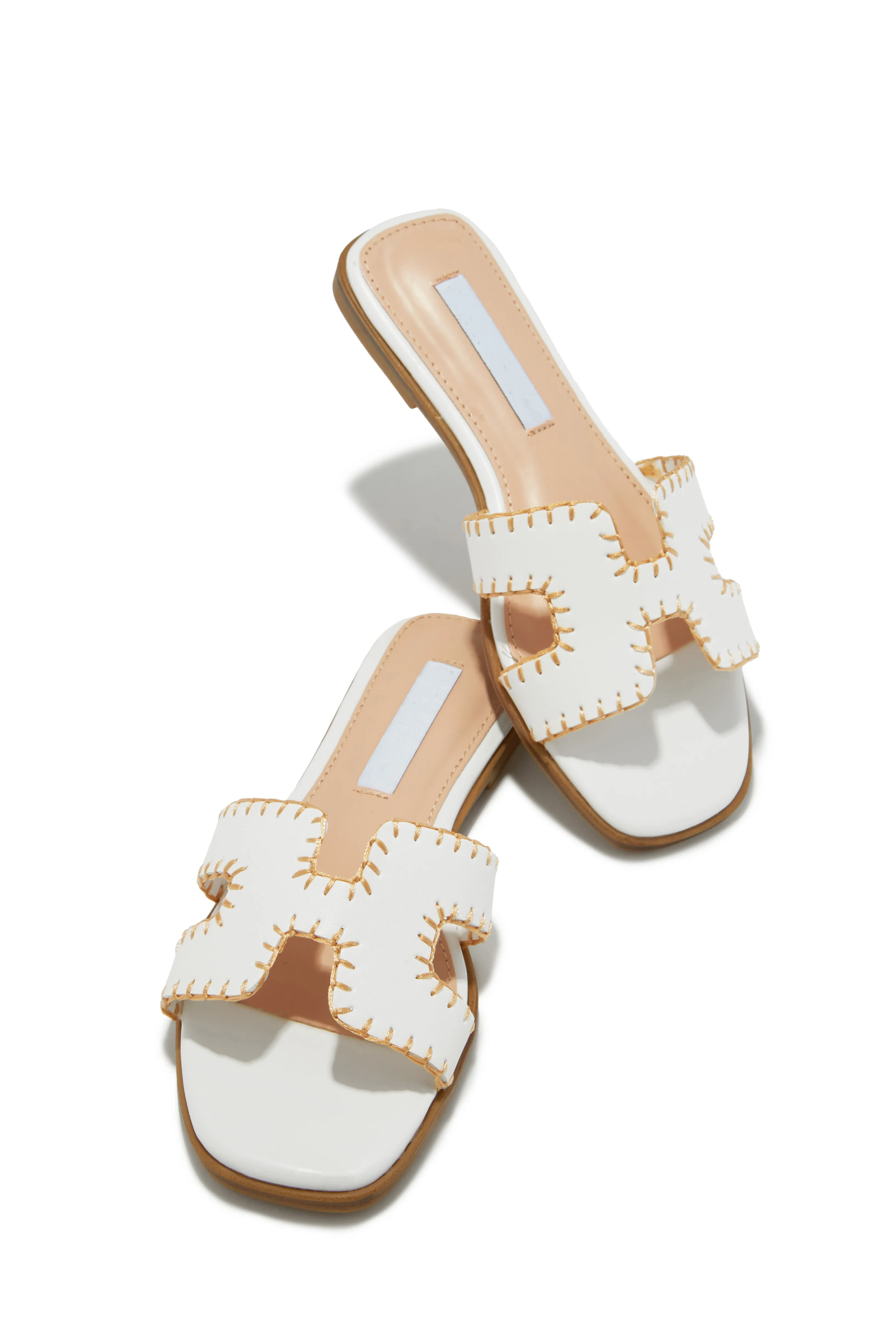 Noelle Slip On Sandals - Tan