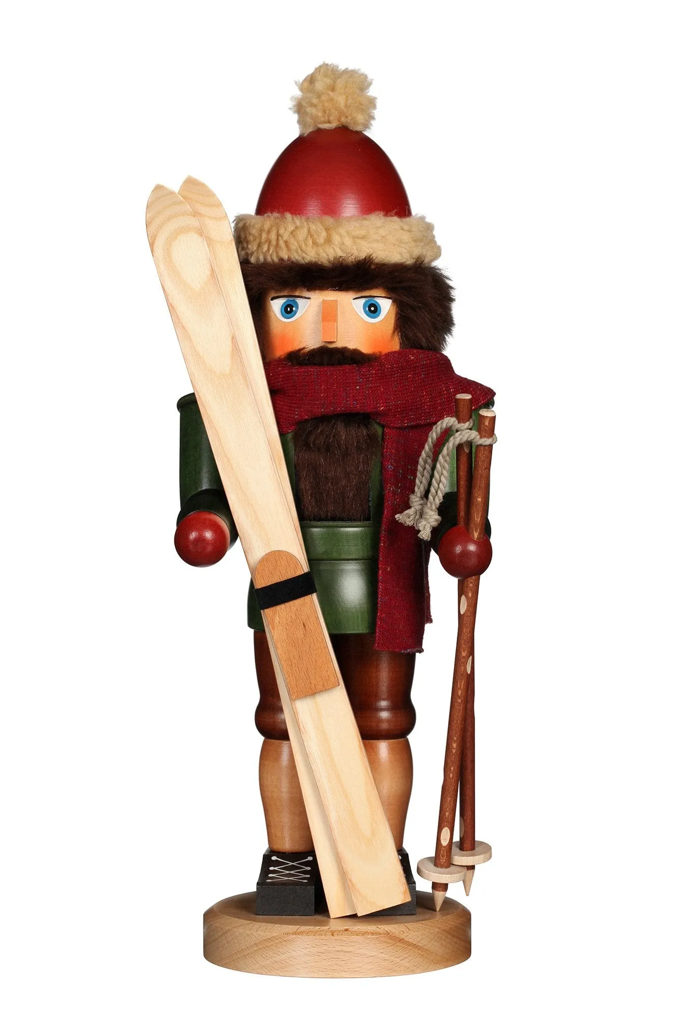 Nutcracker (Classic) - Skier with Red Scarf (Pre-Order Item)