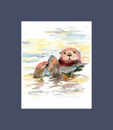 Otterly Adorable print