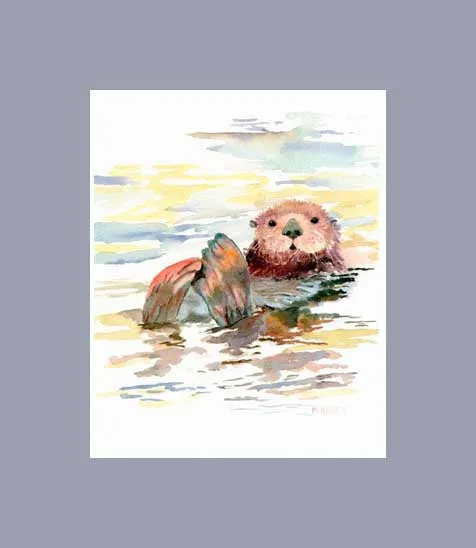 Otterly Adorable print