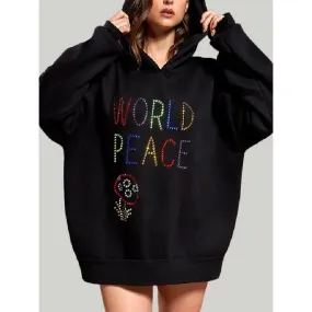 Peace Love World Hoodie