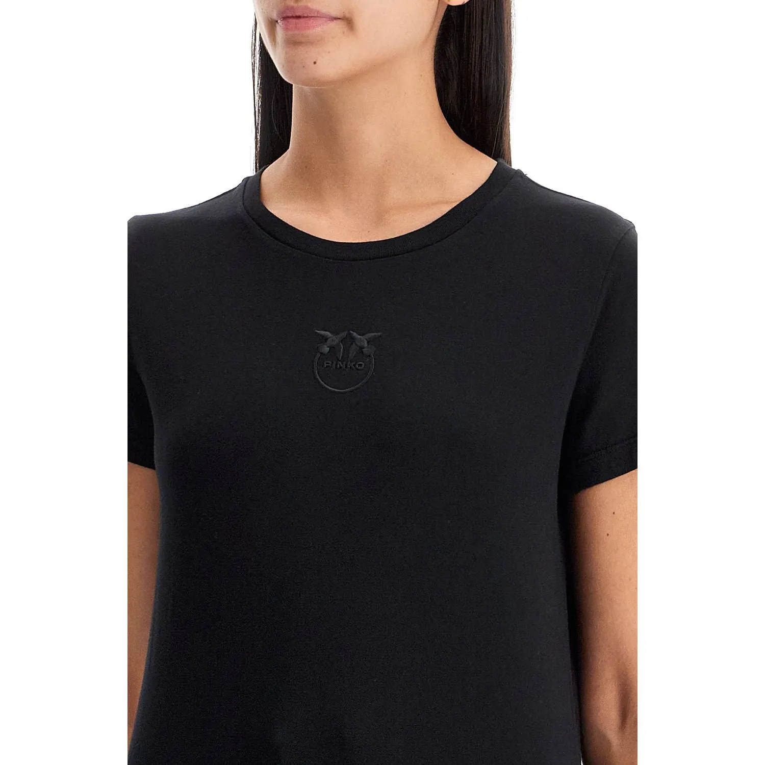 Pinko short-sleeved t-shirt with embroidery