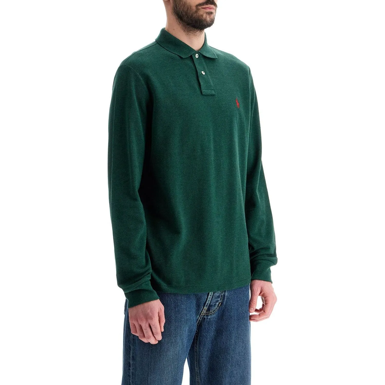 Polo Ralph Lauren custom slim fit long sleeve polo shirt