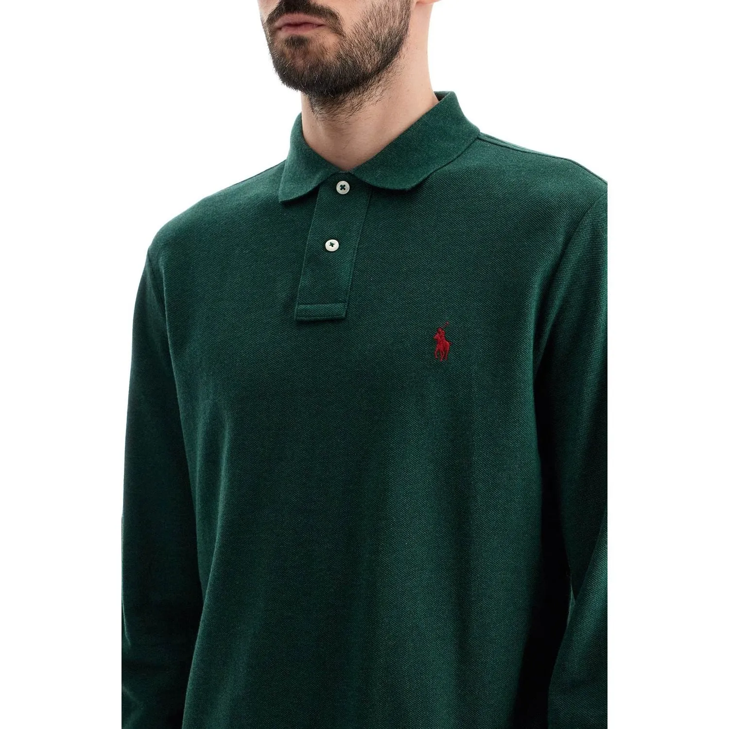 Polo Ralph Lauren custom slim fit long sleeve polo shirt