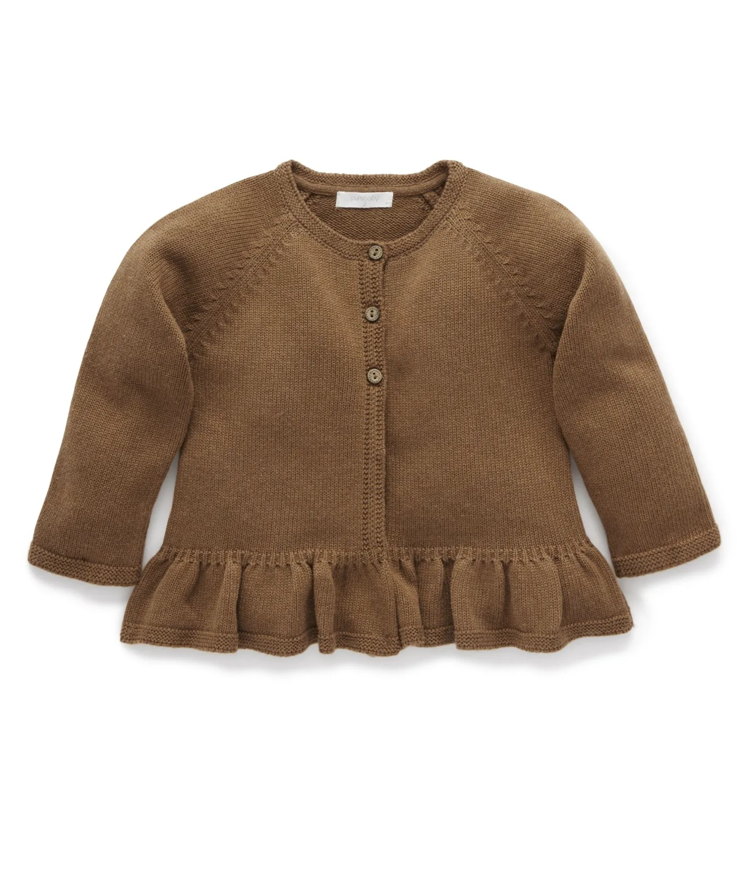 Purebaby Ruffle Cardigan