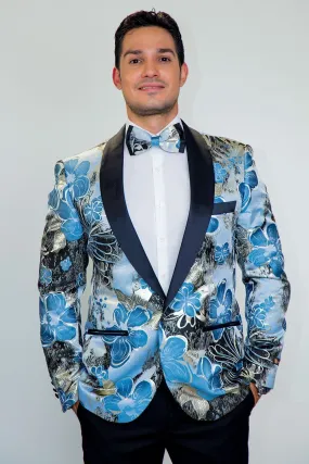 "Monte Carlo" Blue Tuxedo Jacket (Separates)