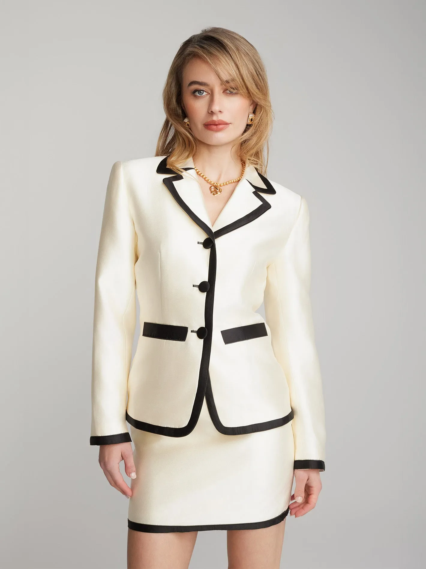 Reese Blazer (White) (Final Sale)