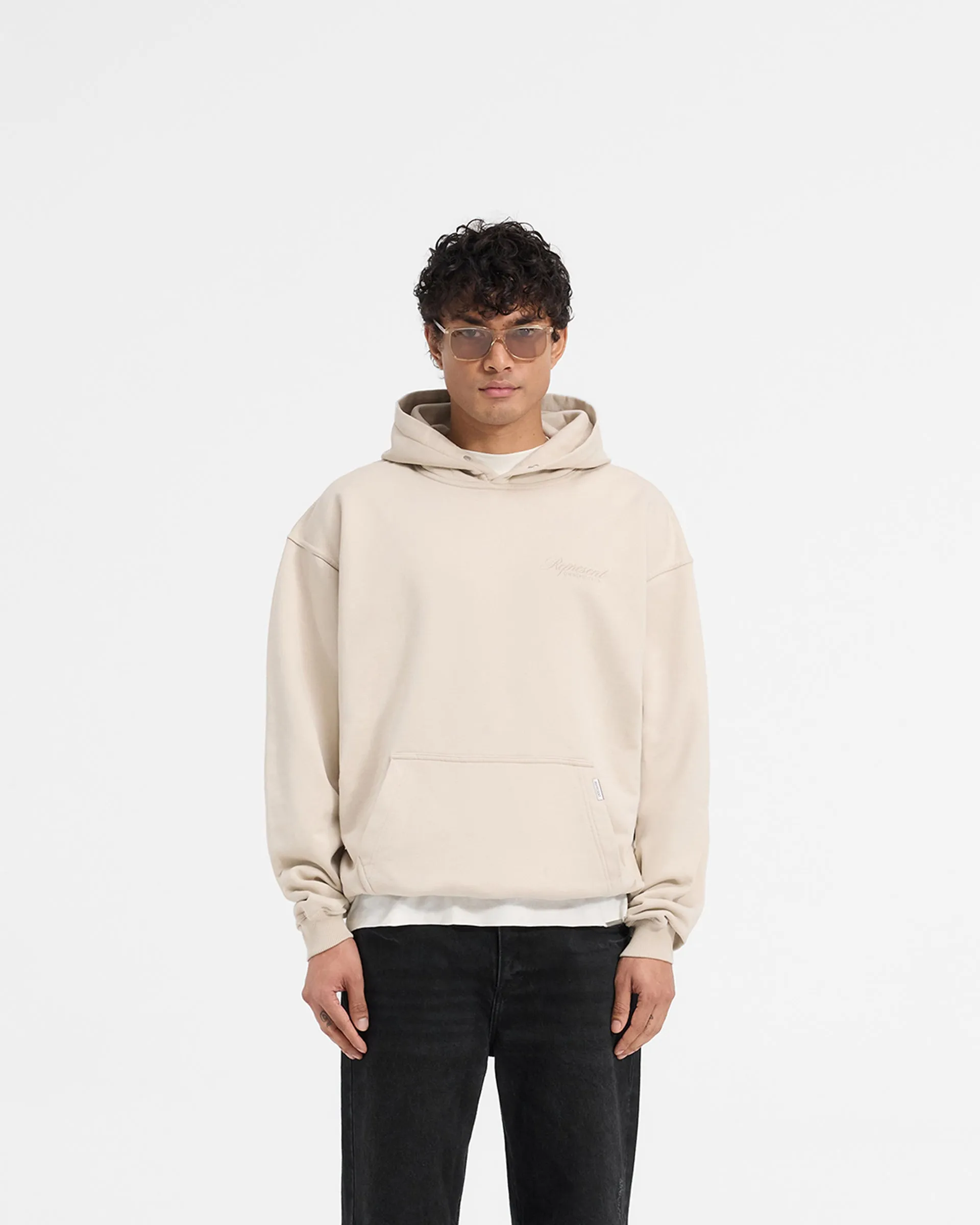 Represent X Ounass Owners Club Script Hoodie - Island Fossil